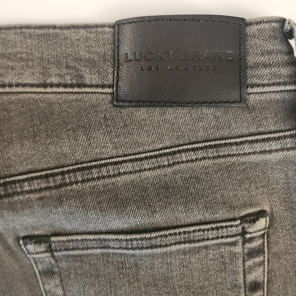 C89 Lucky Brand Mens Jeans Gray Slim Fit Stretch Denim Pants Size 30x30 - Picture 8 of 10